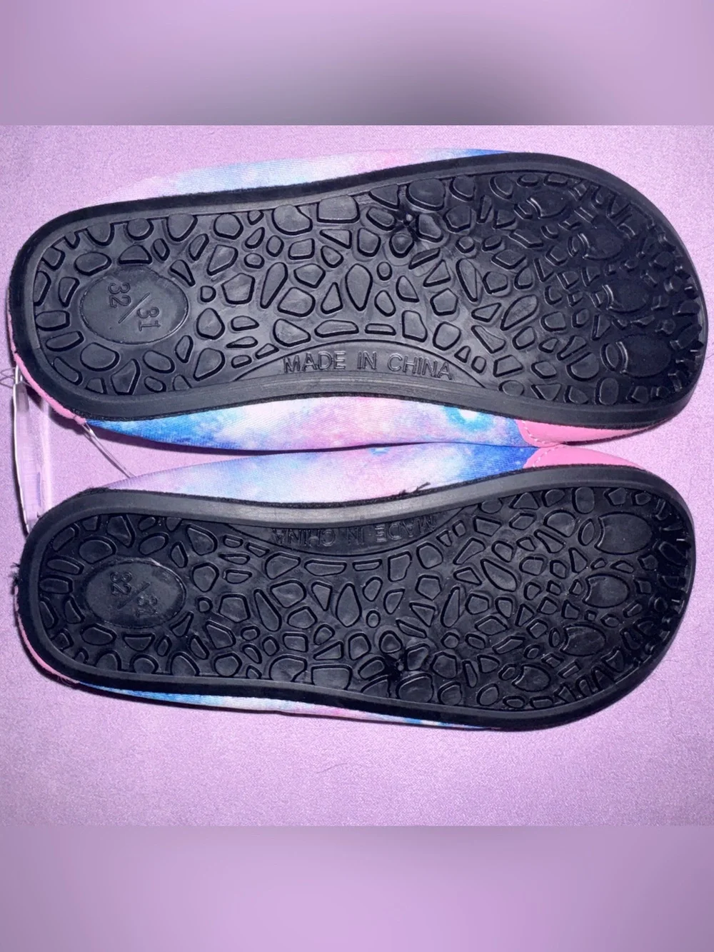 Galaxy Print Water Shoes - Pink & Blue